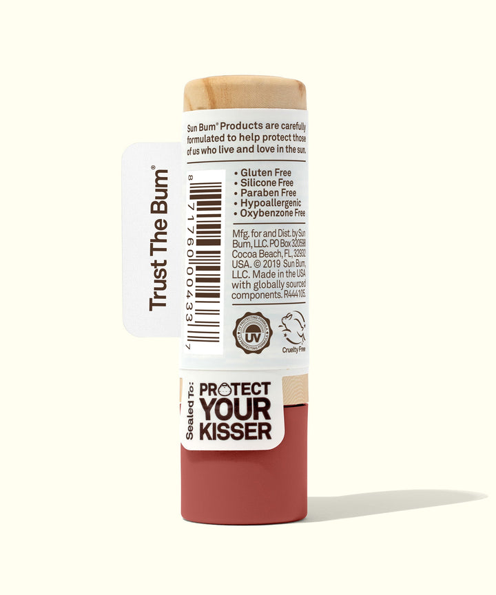 Tinted SPF 15 lip balm with a nude beach vibe, providing color and sun protection. Sun Bum