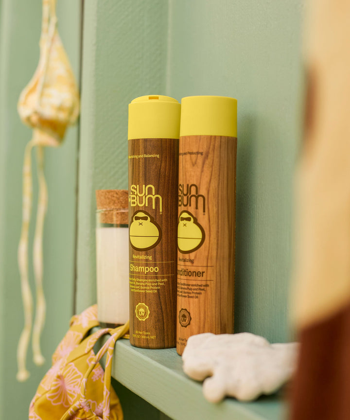Revitalizing Shampoo with Coconut Oil, Banana, and Sunflower Seed Oil by Sun Bum.