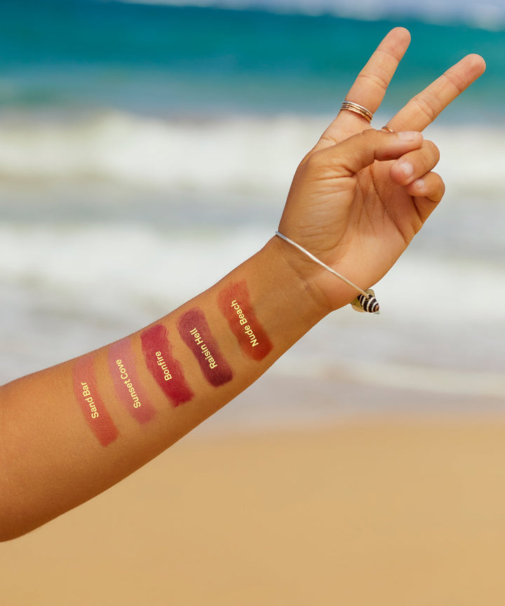 Tinted SPF 15 lip balm in a natural nude beach tone, Sun Bum