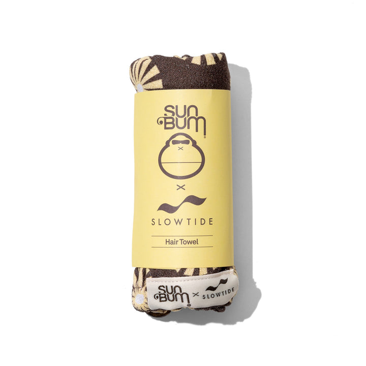 Hair Towel and Air Dry Cream Kit for damage protection against regular towels, featuring a stylish design by Sun Bum.